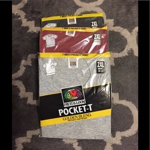 NWT Fruit of the Loom tee shirt bundle Size XXL